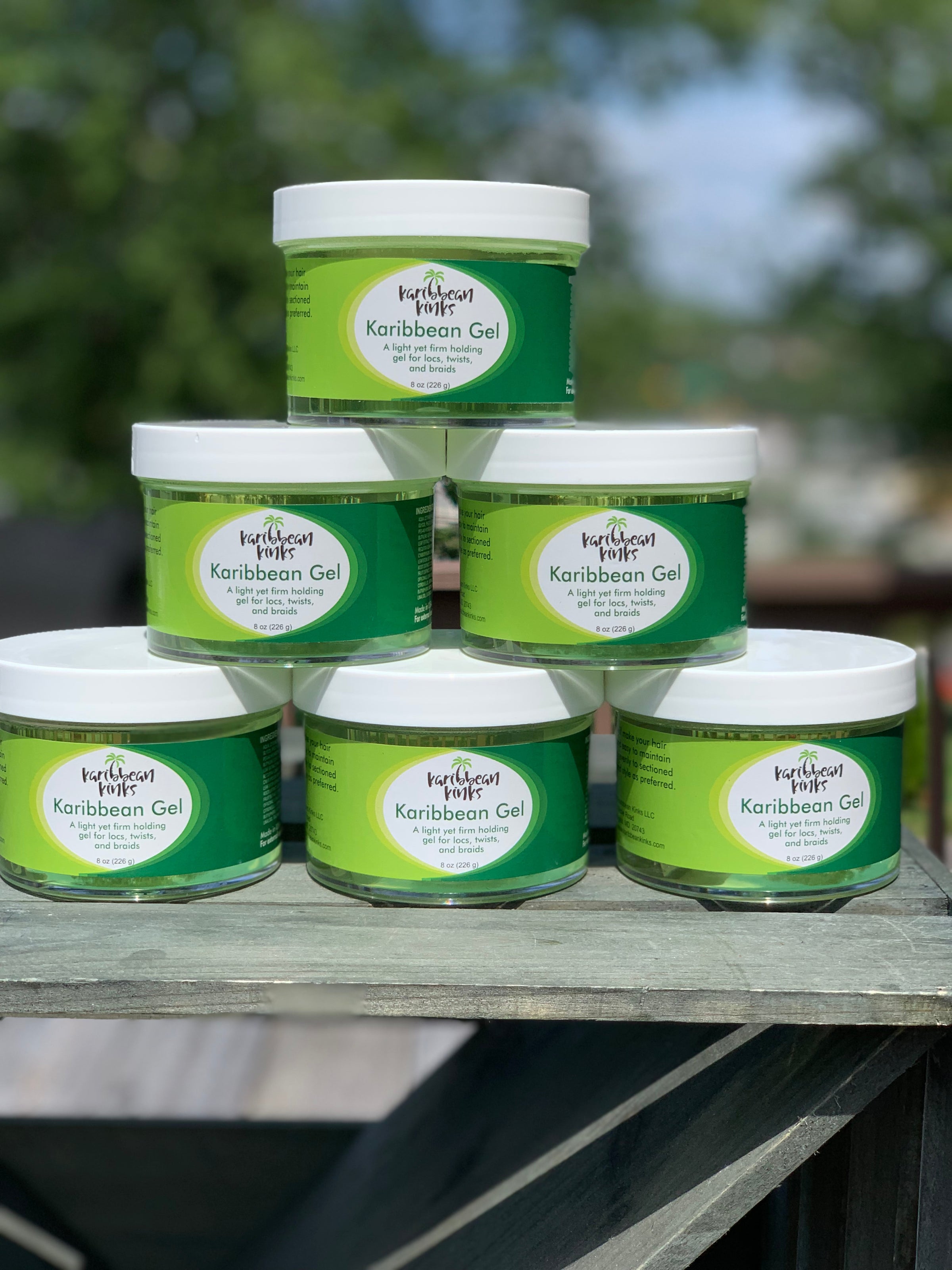 12 Jars of 8oz gel. | Karibbean Kinks Natural Hair Salon